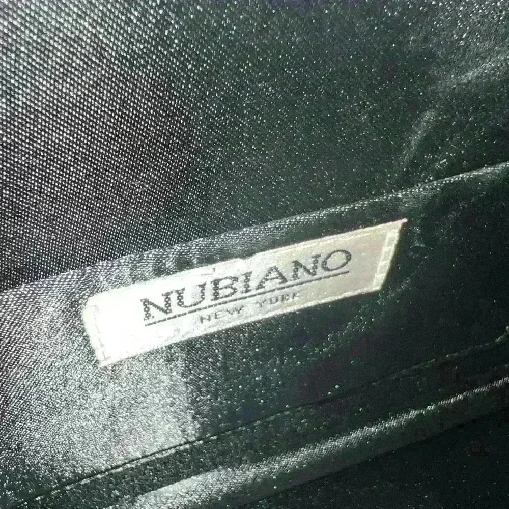 Nubiano New York brand purse clutch with beaded trim